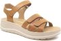 Hartjes Bruine Leren Dames Sandalen H Bruin - Thumbnail 4