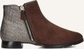 Hassi-A Hassia Madeira Enkellaarsjes Enkelboots met rits Dames Bruin - Bruin