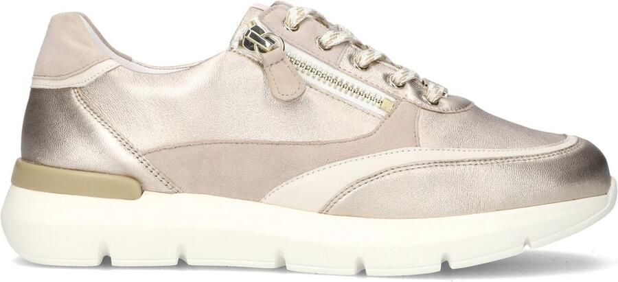 HASSIA Lage Sneakers Dames Bordeaux Maat: 41 Materiaal: Leer Kleur: Rosegoud