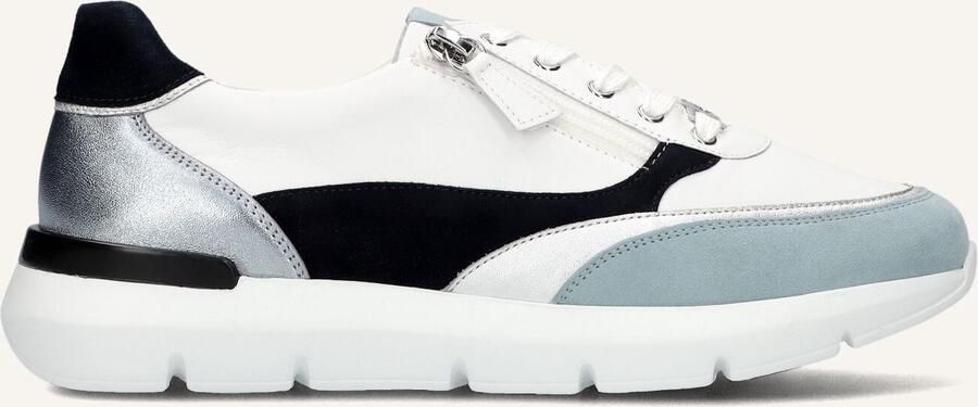 HASSIA Lage Sneakers Dames Bordeaux Maat: 39 Materiaal: Leer Kleur: Wit - Foto 2