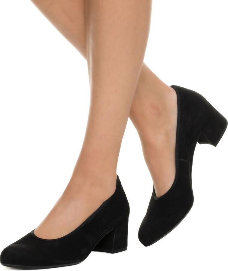 Hassi-A Hassia Dames Pumps Damesschoenen Suède Geen hoogte cm 304902 Zwart + - Foto 3