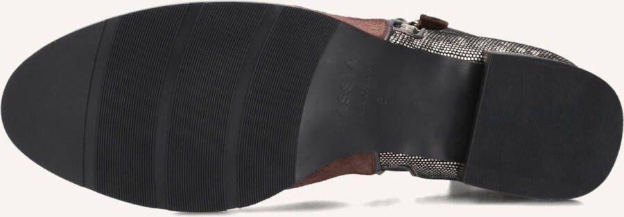 Hassi-A Hassia Madeira Enkellaarsjes Enkelboots met rits Dames Bruin - Foto 4