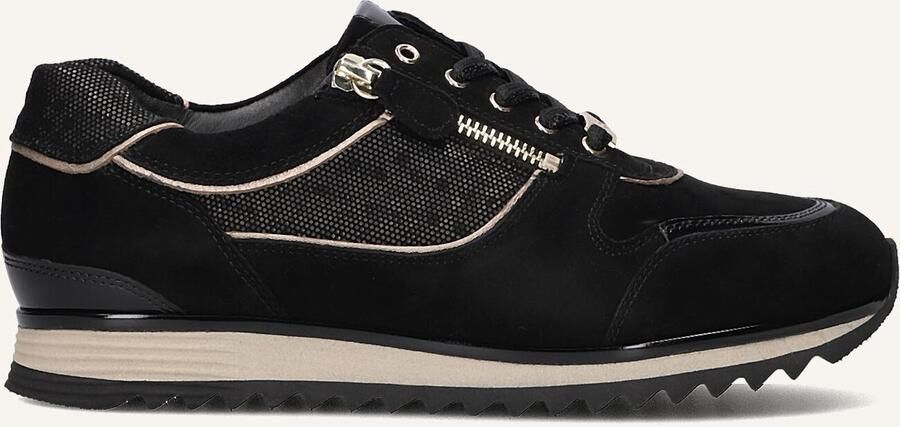 HASSIA Lage Sneakers Dames Porto Suède Zwart