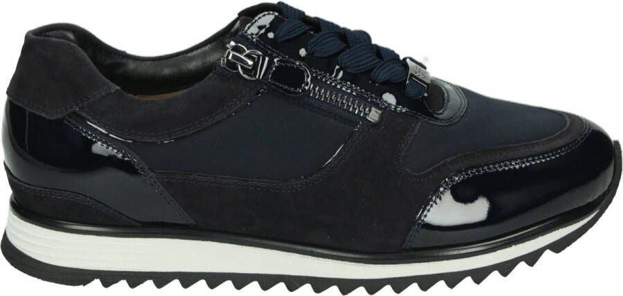 HASSIA Lage Sneakers Dames 302035 Maat: 41 Materiaal: Suède Kleur: Blauw