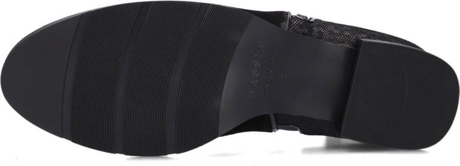 Hassi-A Hassia 302113 Enkellaarsjes Enkelboots met rits Dames Zwart