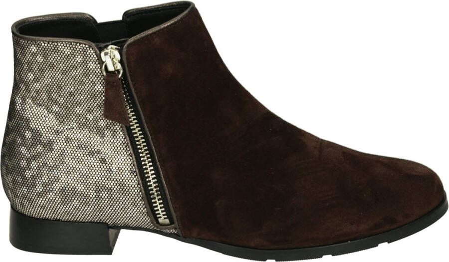 Hassi-A Hassia Madeira Enkellaarsjes Enkelboots met rits Dames Bruin - Foto 5