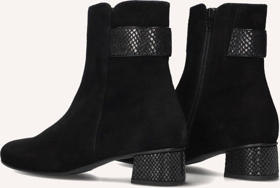 HASSIA Enkellaarsjes Dames 303092 Maat: 42 5 Materiaal: Suède Kleur: Zwart - Foto 2