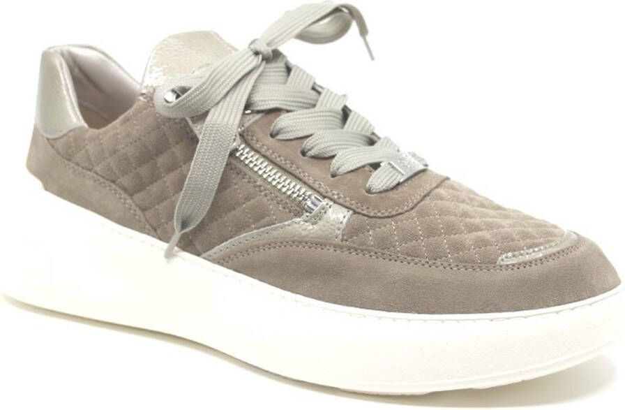 Hassi-A Hassia 4 301457 6900 Taupe combi dames sneaker wijdte H