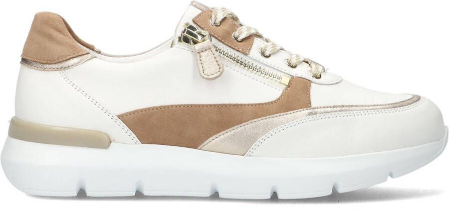 HASSIA Lage Sneakers Dames Bordeaux Maat: 41 5 Materiaal: Leer Kleur: Camel