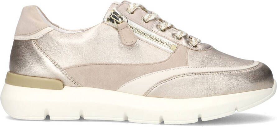 HASSIA Lage Sneakers Dames Bordeaux Maat: 38 Materiaal: Leer Kleur: Rosegoud