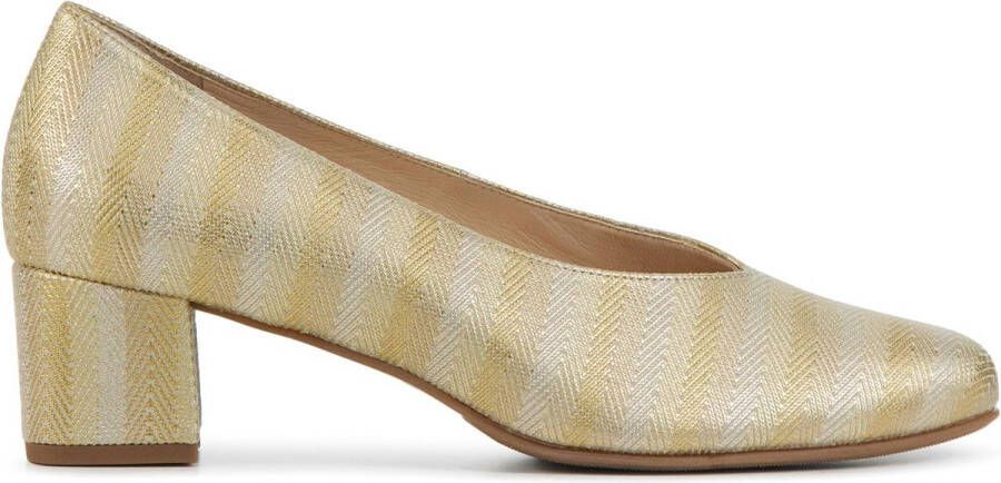 Hassi-A Hassia Dames Pumps Damesschoenen Canvas Geen hoogte 2 cm 304939 Goud