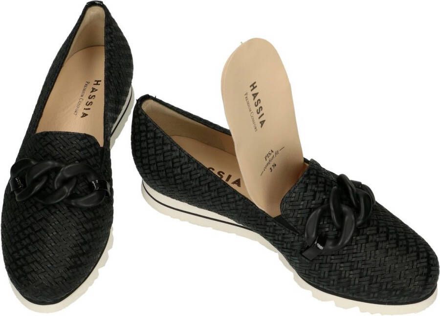 Hassi-A Hassia -Dames zwart ballerina's & mocassins