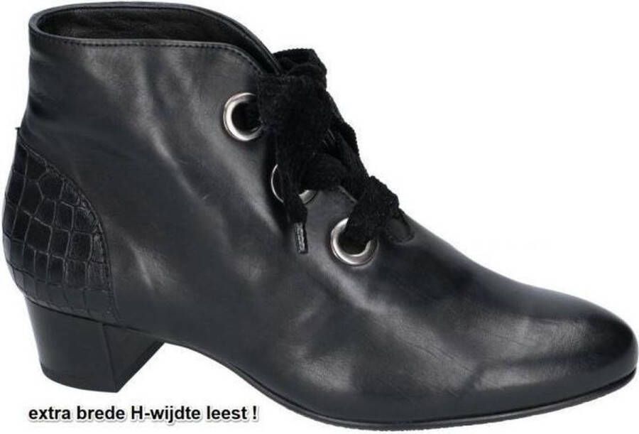 Hassi-A Hassia -Dames zwart enkellaarzen