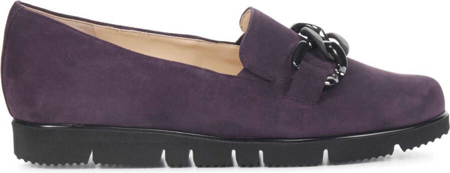 Hassi-A Hassia Instappers Dames Instapschoenen Damesschoenen Suède 301537 Paars + - Foto 2