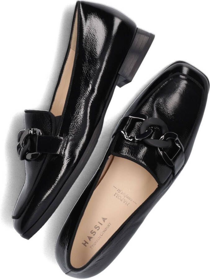 Hassi-A Hassia Instappers Dames Instapschoenen Damesschoenen Suède 300847 lak Zwart - Foto 3