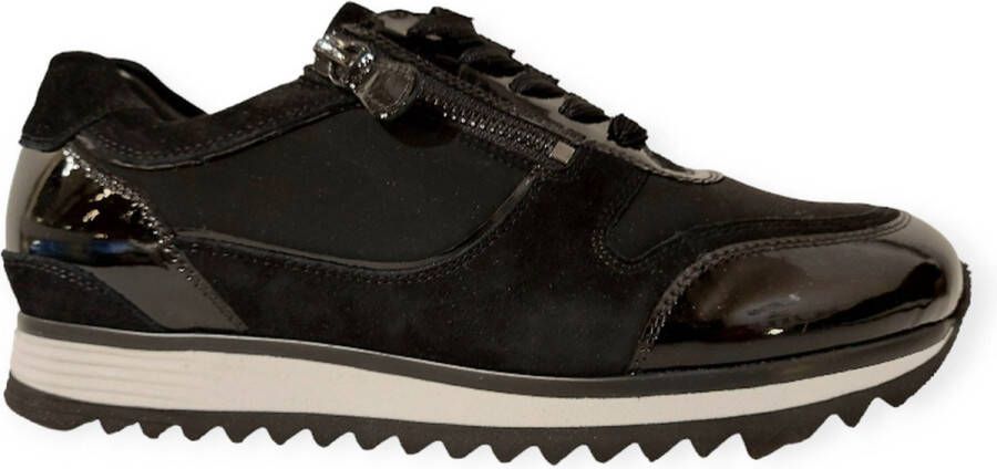 HASSIA Lage Sneakers Dames 302035 Maat: 41 5 Materiaal: Suède Kleur: Zwart