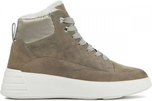 Hassi-A Hassia Sneakers Dames Hoge sneakers Damesschoenen Suède 301471 Taupe