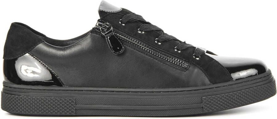 HASSIA Lage Sneakers Dames 301233 Led Zwart Maat: 36 5 Materiaal: Leer Kleur: Zwart