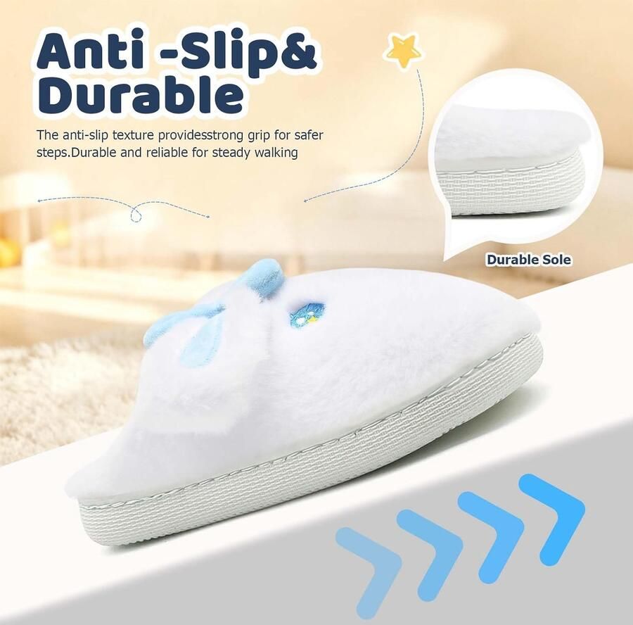 Hausschoenen met konijnen warm en comfortabel voor binnen en buiten