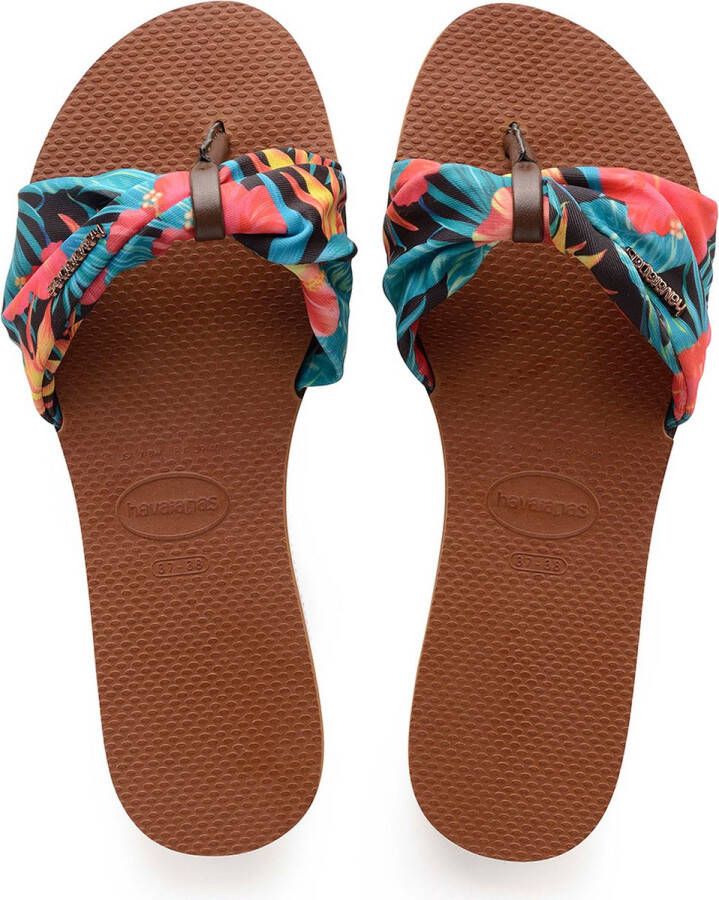 Havaianas Bruin Tinten You Saint Tropez Teenslippers Zomer slippers Dames Bruin - Foto 3