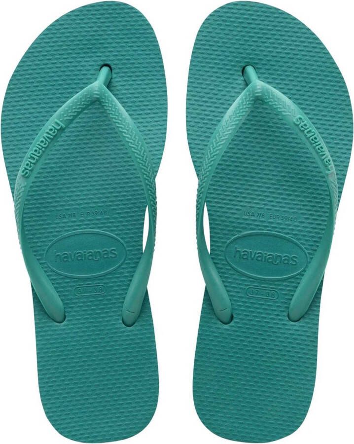 Havaianas dames Slim Flatform green freschness GROEN Schoenen