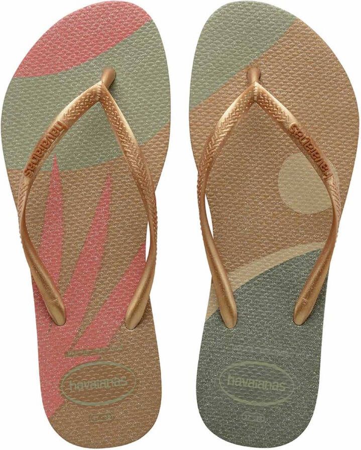 Havaianas NU 21% KORTING Teenslippers SLIM PALETTE GLOW met mooie metallicglans - Foto 2