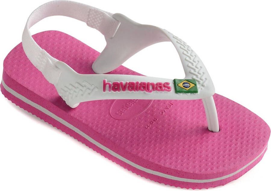 Havaianas Baby Brasil Logo II Meisjes Slippers Hollywood Rose - Foto 2