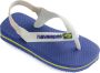 Havaianas Baby Brasil Logo Unisex Slippers Marine Blue - Thumbnail 1