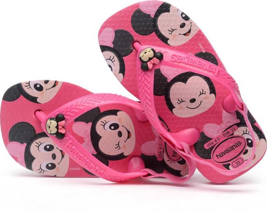 Havaianas teenslippers met hielbandje roze Meisjes Rubber 22