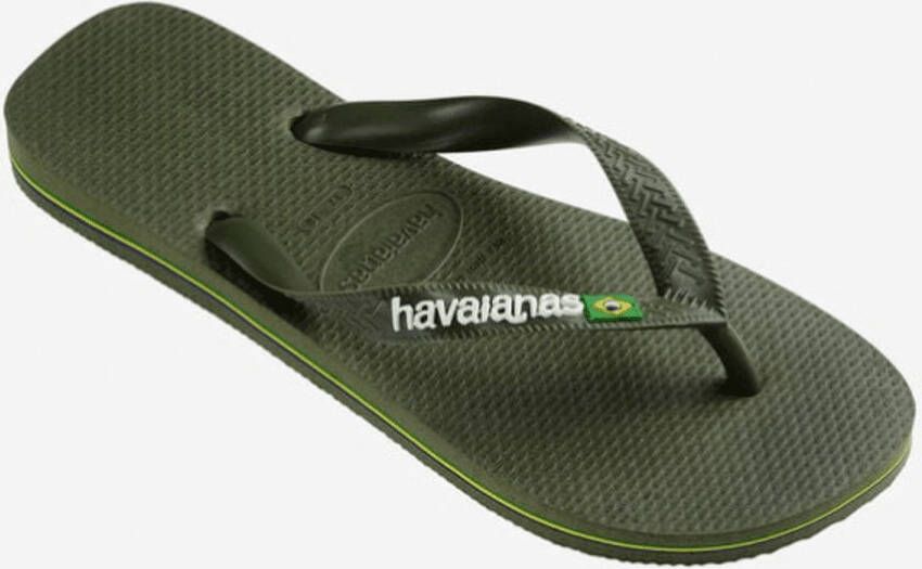 Havaianas Brasil Logo Green Green GROEN