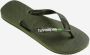 HAVAIANAS Teenslippers Heren Brasil Logo Maat: 43 44 Materiaal: Rubber Kleur: Groen - Thumbnail 4
