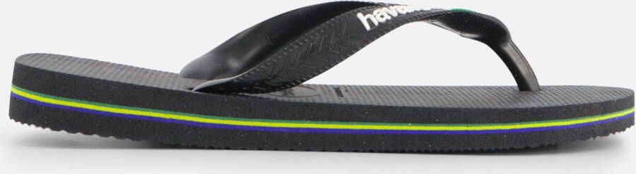 Havaianas Brasil Logo Unisex Kinder Slippers Zwart