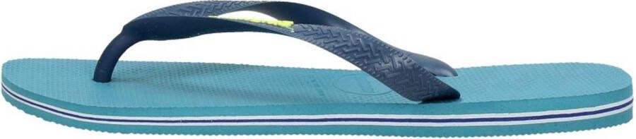 Havaianas Brasil Logo Unisex Slippers Nautical Blue