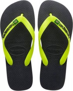 Havaianas Brasil Logo Unisex Slippers New Graphite