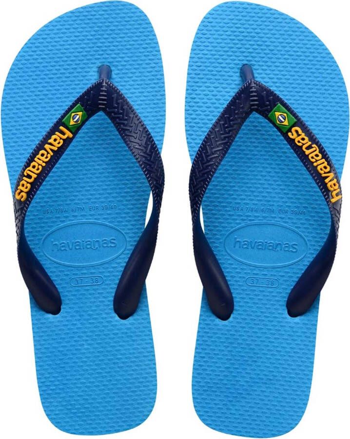 Havaianas Brasil Logo Unisex Slippers Turquoise - Foto 2
