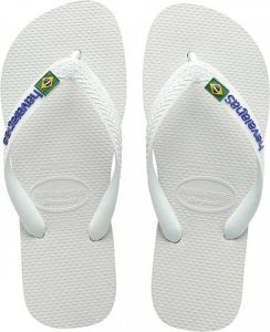 Havaianas Havainas Brasil Logo Slippers White