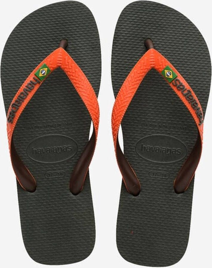 Havaianas Brasil mix FC verde laran groen oranje Kleur Groen)