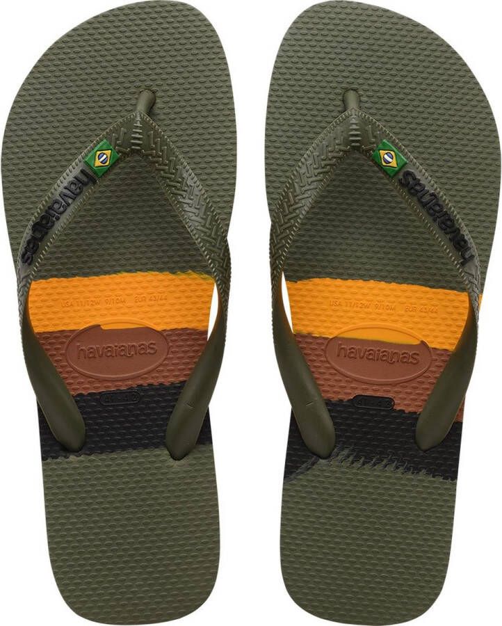 Havaianas Brasil tech Groen Rubber Teenslippers Unisex