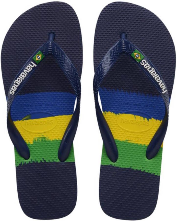 Havaianas Brasil tech Blauw Rubber Teenslippers Unisex