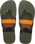 Havaianas Brasil Tech Unisex Slippers Groen - Thumbnail 1