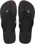 Havaianas Brasil Unisex Slippers Black Black Brasil Europa - Thumbnail 1