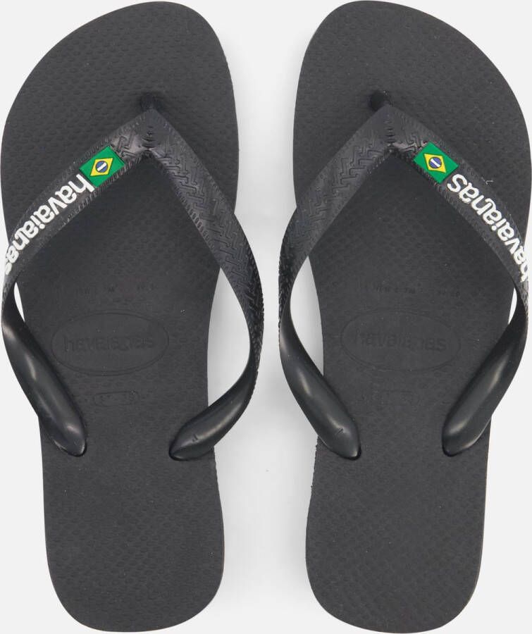 Havaianas Brasil zwart Rubber
