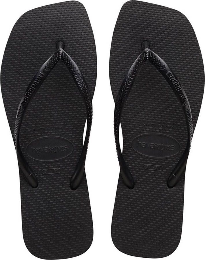 Havaianas Slim Square Flip Flops Dames Zwart- Dames Zwart