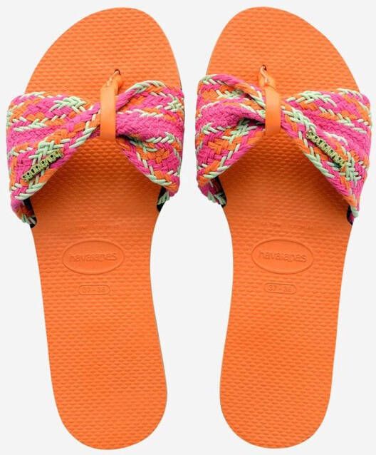 Havaianas dames You St Tropez Mesh Coral ORANJE