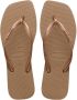 Havaianas Square Logo Metallic teenslippers roségoud - Thumbnail 2