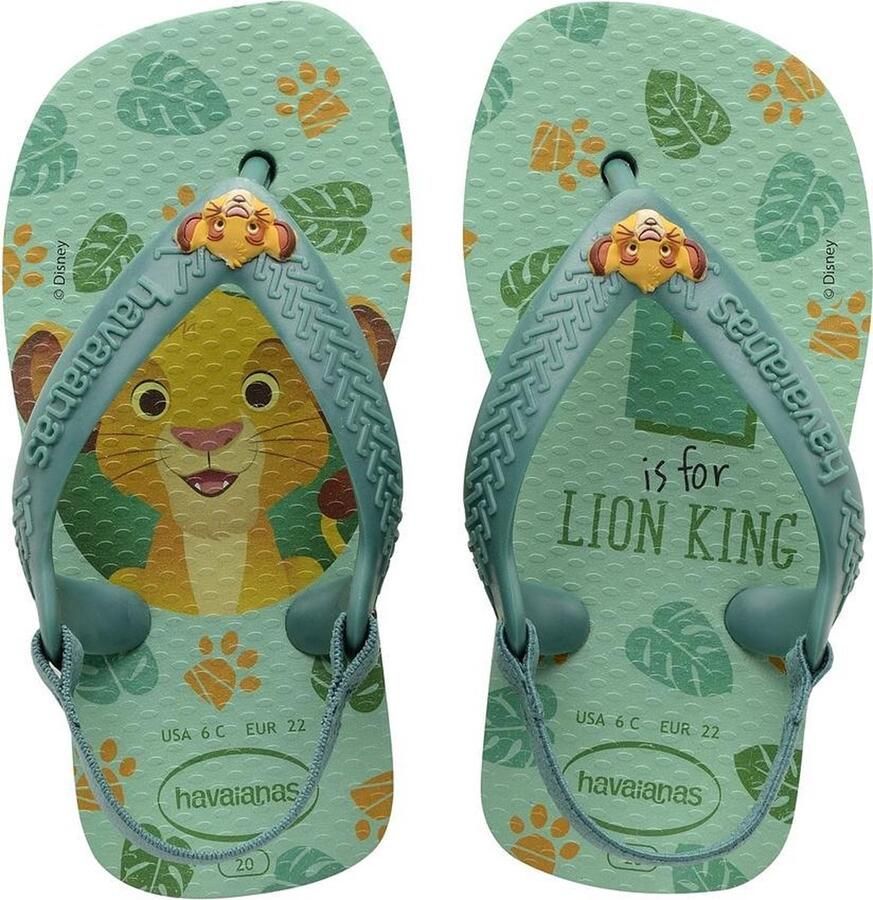 Havaianas Baby Disney Classics II Unisex Slippers Green Dew