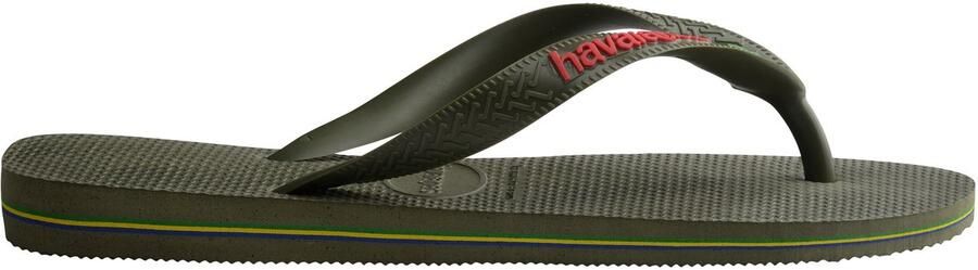 Havaianas Groene Teenslippers Brasil Logo Kids