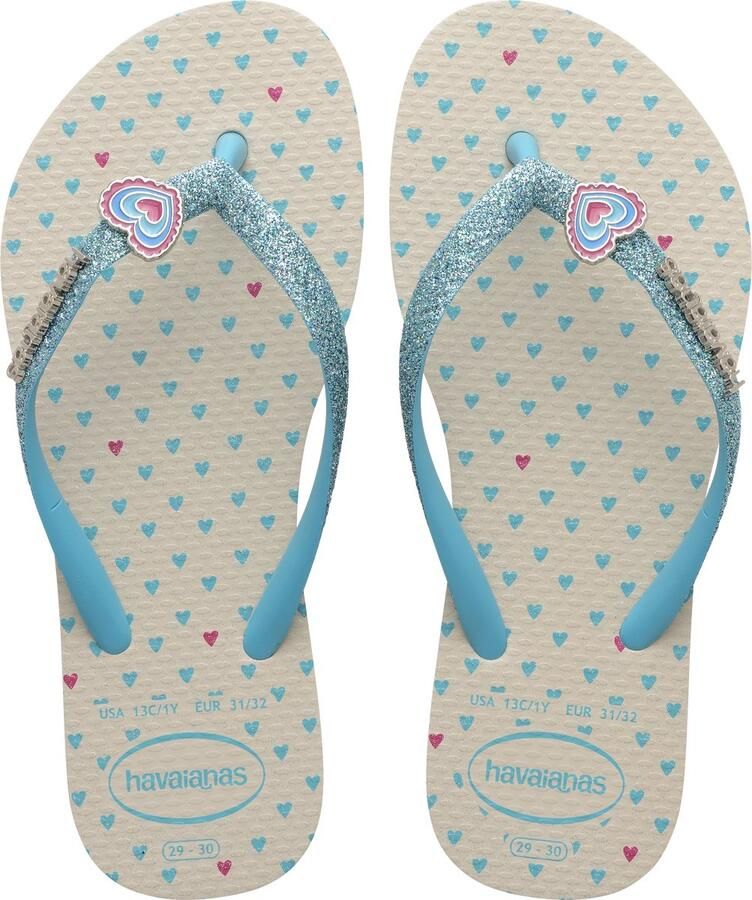 Havaianas HAV. KIDS SLIM GLITTER II BEIGE Meisjes Slippers beige
