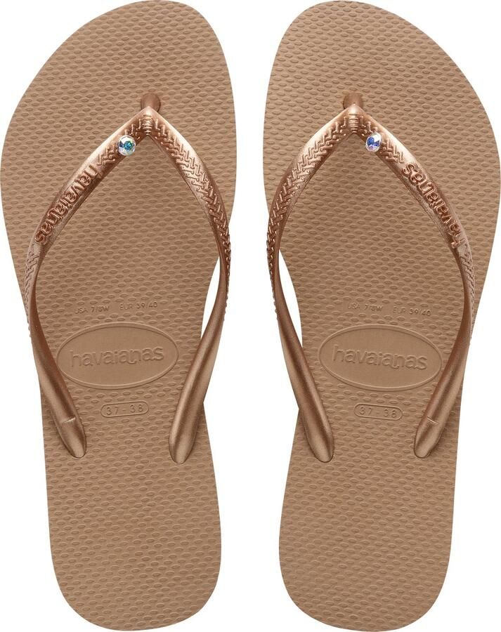 Havaianas HAV. SLIM CRYSTAL SW II ROSE Goud Dames Slippers rose Goud - Foto 4