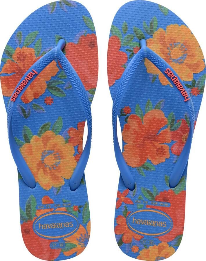 Havaianas HAV. SLIM SUMMER BLISS BRILLIANT Blauw Dames Slippers brilliant Blauw